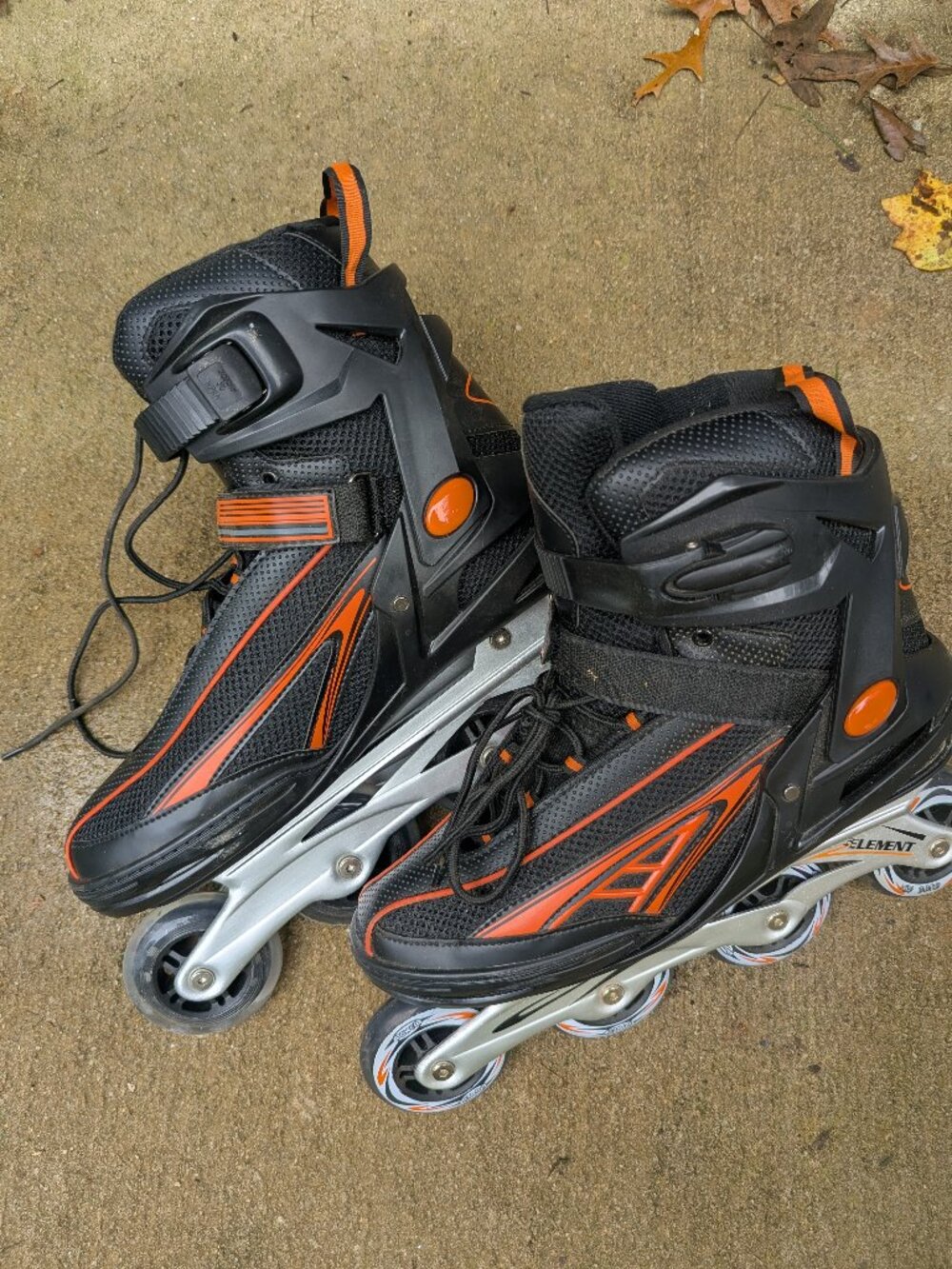 5th Element Panther Inline Rollerblades Black Orange Men’s Size 13